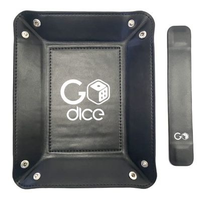 GoDice Tray - Dice Rolling Tray, Dice Tray Folding Scroll, Compatible for RPG DND Tabletop Games