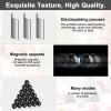 YISHIDANY 21Pcs Magnet Black Ball Fidget Toy, DIY Hematite Stones Toys for Adults, Science Kit for Anxiety Relief, Magnetic Rattle Snake Birthday Easter Gift Egg Filler Stuffer Party Favors view 3