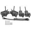 Alomejor RC Portal Axle Conversion Kit for scx10, Aluminum Alloy Shell Steering Rod Hardened Steel Gear and Drive Shaft Bearing (Color) view 1