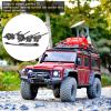 Alomejor RC Portal Axle Conversion Kit for scx10, Aluminum Alloy Shell Steering Rod Hardened Steel Gear and Drive Shaft Bearing (Color) view 2