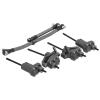 Alomejor RC Portal Axle Conversion Kit for scx10, Aluminum Alloy Shell Steering Rod Hardened Steel Gear and Drive Shaft Bearing (Color) view 4
