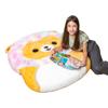 BigMouth x Squishmallows Original Inflat-A-Pal, Inflatable Floor Pillow, Jumbo Animal Cushion Lounger for Kids, Hand Pump Included - Leonard The Lion view 1