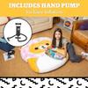 BigMouth x Squishmallows Original Inflat-A-Pal, Inflatable Floor Pillow, Jumbo Animal Cushion Lounger for Kids, Hand Pump Included - Leonard The Lion view 4