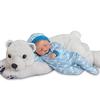 The Ashton-Drake Galleries Brayden and Snowball Lifelike So Truly Real Baby Boy Doll Weighted with Soft RealTouch Vinyl Skin and Plush Polar Bear Friend by Master Doll Artist Violet Parker 17" view 1