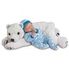 The Ashton-Drake Galleries Brayden and Snowball Lifelike So Truly Real Baby Boy Doll Weighted with Soft RealTouch Vinyl Skin and Plush Polar Bear Friend by Master Doll Artist Violet Parker 17" view 2