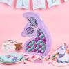 WERNNSAI Mermaid Piata - Mermaid Party Supplies Piata Bundle with Blindfold and Bat for Girls Kids Ocean Theme Birthday Party Game Carnival Activity Decorations (16.7" x 12.2" x 3.1") view 2