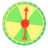 Toyvian Hanging Lottery Turntable 3.93 Inch Plastic Prize Wheel for Party Games Teaching Activity Prop DIY Small Prize Wheel view 1