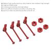 VGEBY RC Car Front Rear Drive Shaft, Aluminum Alloy Driveshaft CVD for Latrax RC Axle Teton 1/18 Car Crawler Parts(Red) Latrax Rear Axle Shaft Teton view 3