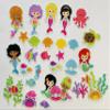 Mermaid Friends Ocean Life Flannel/Felt Board Figures Story Kids Preschool Fun (Figures Only no Background) view 2