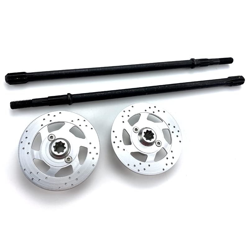 VITAVON UDR Alu7075 Spine Rear Hub + HD Steel Rear Shaft Sell as a Pair (Black+ Silver)