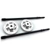 VITAVON UDR Alu7075 Spine Rear Hub + HD Steel Rear Shaft Sell as a Pair (Black+ Silver) view 2