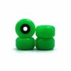 SPITBOARDS Fingerboard Bearing Wheels, CNC Polyurethane, Set of 4, Green view 1