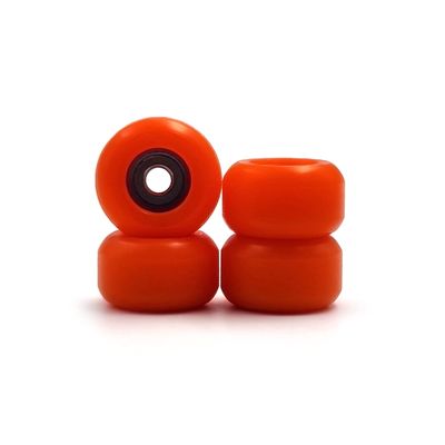 SPITBOARDS Fingerboard Bearing Wheels, CNC Polyurethane, Set of 4, Red