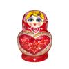 ADIE Russian Nesting Dolls Russian Nesting Dolls Wooden Matryoshka 15-Piece Heart-Shaped Round Belly Matryoshka Dolls Handmade Painted for Wedding Gifts Matryoshka Nesting Dolls (Color : A) view 1