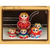 ADIE Russian Nesting Dolls Russian Nesting Dolls Wooden Matryoshka 15-Piece Heart-Shaped Round Belly Matryoshka Dolls Handmade Painted for Wedding Gifts Matryoshka Nesting Dolls (Color : A) view 3