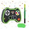 WERNNSAI Video Game Controller Piata - Game Party Supplies Piata Bundle with Blindfold and Bat for Boys Kids Gaming Theme Birthday Party Game Carnival Activity Decorations (15.7" x 12.2" x 3.1") view 2