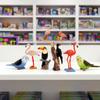 Gemini&Genius Bird Toys for Kids, Jungle Animal Bird Figures Gift Toys, 6Pcs Toucan, Parrot and Flamingo Action Figures. Great for Christmas Stocking Stuffed Toys, Garden Decorations or Cake Toppers view 4
