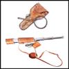 Marine Nautical Antique Brass Leather Strap Telescope & Henry Hughes Handheld Leather Case view 1