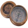 Dollond London Nautical Brass Compass & Marine Spyglass Telescope with Leather Strap view 2