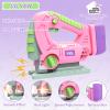 Kids Tool Set for Girls - Toddler Tool Set with Toy Chainsaw, Electric Toy Drill, Pretend Play Construction Tools Toy Gifts for Kids Aged 3 4 5 6 7 view 4