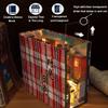 3D Wooden Book Stand Puzzle DIY Dollhouse Wood Bookends Book Nook Model Building Kit with LED Light for Teens and Adults to Build-Creativity Gift for Birthdays Christmas Halloween, Multicolor view 4