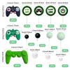 19PCS Video Game Themes Cake Toppers Game Controllers Cake Decorations Gaming Party Decoration for Man Or Gaming Party Cake Decoration (Green) view 2