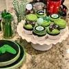 19PCS Video Game Themes Cake Toppers Game Controllers Cake Decorations Gaming Party Decoration for Man Or Gaming Party Cake Decoration (Green) view 3