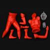Ultraman 4571587310050 Mega Soft Vinyl Kit, Reprint, Non-scale, Total Height: Approx. 15.4 inches (39 cm), Soft Vinyl, Unpainted Assembly Kit view 3