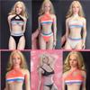 1/6 Scale Female Clothes, Female Sports Underwear Clothes Set for 12inches Seamless Action Figure Body Doll (Orange) view 4