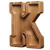 AORCMITN Large Wooden Letter Coin Personalized Piggy Bank for Boys Girls Kids Toddler Adults Money Bank Best Gift for Friends (9.2 Inch-K) view 1