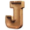 AORCMITN Large Wooden Letter Coin Personalized Piggy Bank for Boys Girls Kids Toddler Adults Money Bank Best Gift for Friends (9.2 Inch-J) view 1