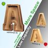 AORCMITN Large Wooden Letter Coin Personalized Piggy Bank for Boys Girls Kids Toddler Adults Money Bank Best Gift for Friends (9.2 Inch-H) view 4