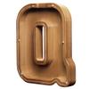 AORCMITN Large Wooden Letter Coin Personalized Piggy Bank for Boys Girls Kids Toddler Adults Money Bank Best Gift for Friends (9.2 Inch-Q) view 1