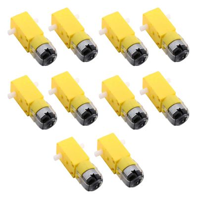 10pcs Geared Motor for and Motor Gear Reduction for Projects Electric Toys and Robotics Power Supply