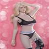 1/6 Scale Female Clothes, Female Sports Underwear Clothes Set for 12inches Seamless Action Figure Body Doll (Black) view 3