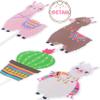 Llama Cupcake Toppers Cute Llama Cactus Cake Cupcake Picks Decoration for Mexican Fiesta Alpaca Theme Birthday Party Baby Shower Supplies view 4