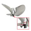 RC Boat Propeller CNC 3-Blades 6.35mm 1/4" 70mm Prop P1.4 for Gasoline Nitro RC Speedboat Oval Vee Boat view 3