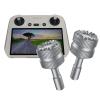 Air 3/Mini 3/Mini 3 Pro Control Sticks for DJI RC/RC 2 Remote Controller Camera Drone Quadcopter Accessories, Aluminum Joystick Thumb Stick Cover Rocker Grips (Titanium) view 1
