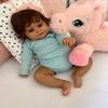 TERABITHIA 24 Inches Huge Real Baby Size Hand Rooted Hair Sweet Smile African American Realistic Newborn Toddler Girl Dolls Dark Brown Skin Lifelike Reborn Baby Doll That Look Real and Feel Real view 1