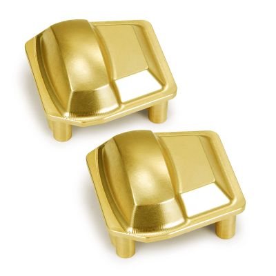 Brass Diff Cover 2Pcs Front Rear Axle Housing Cover for 1/6 RC Crawler Car Axial SCX6 AXI05000 Upgrade Parts