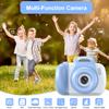 Goopow Mini Kids Camera Toys for 3 4 5 6 7 8 Year Old Girls Boys, Toddler Children Digital Video Camcorder Camera, Best Chritmas Birthday Festival Gift for Kids - 32G SD Card Included NK-Lightblue view 2