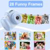 Goopow Mini Kids Camera Toys for 3 4 5 6 7 8 Year Old Girls Boys, Toddler Children Digital Video Camcorder Camera, Best Chritmas Birthday Festival Gift for Kids - 32G SD Card Included NK-Lightblue view 4
