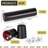 Party Games Leather Dice Cup Set, 5 Dice Cups+25 Dice+1 Folding Tray Exclusive Storage and Transport Case Made of Faux view 2