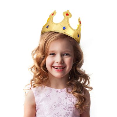 Ipetboom Birthday King Crown Hat - 1pc Golden Birthday King Felt Gold Hats Boy Girl Crowns for Kids Party Favors Cosplay and Celebrations