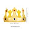 Ipetboom Birthday King Crown Hat - 1pc Golden Birthday King Felt Gold Hats Boy Girl Crowns for Kids Party Favors Cosplay and Celebrations view 2