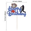1 Pack Baseball Theme Cake Topper Sports Happy Birthday Baseball Player Cake Decoration for Baseball Sports Party Theme Decoration Supplies view 2