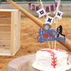 1 Pack Baseball Theme Cake Topper Sports Happy Birthday Baseball Player Cake Decoration for Baseball Sports Party Theme Decoration Supplies view 4