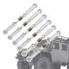 6Pcs Aluminum Alloy adjust Push RodsTurnbuckle Rod Linkage Accessories with 1/10 RC Truggy karts for RC Car for models (zilver) , RC Car Push Rod , RC Car Push Rod , 6Pcs Aluminum Alloy adjust P view 4