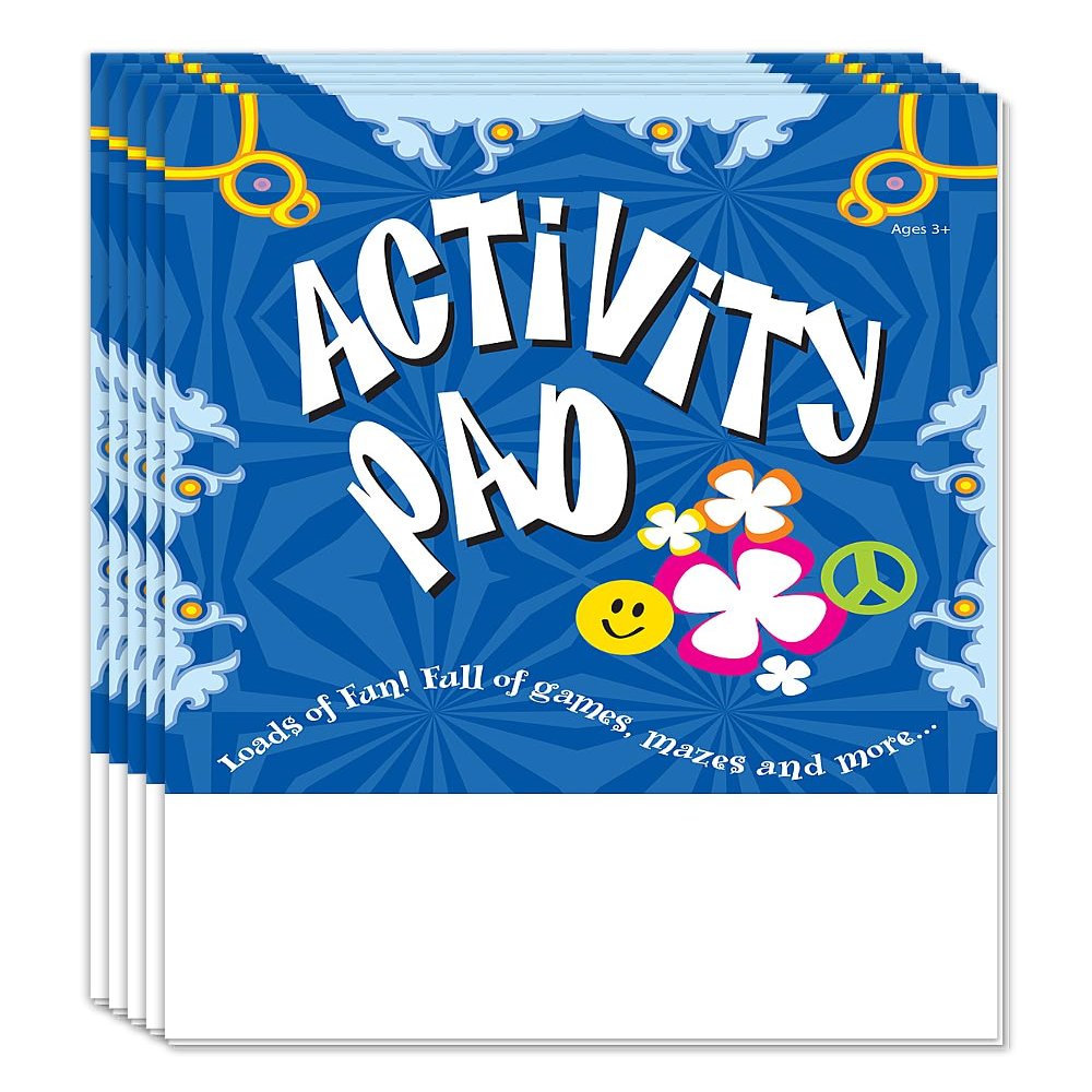 ZOCO - Mini Activity Pads (50 Bulk Pack Without Crayons) - Party Favors, Goodie Bag Stuffers, Games, Puzzles, Word Search, Mazes, Activities for Kids