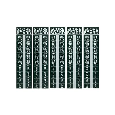 5 pack - Cornhole Scoreboard/Score Keeper Sign/Horseshoe Score/Score/Bean Bag Toss (Green)